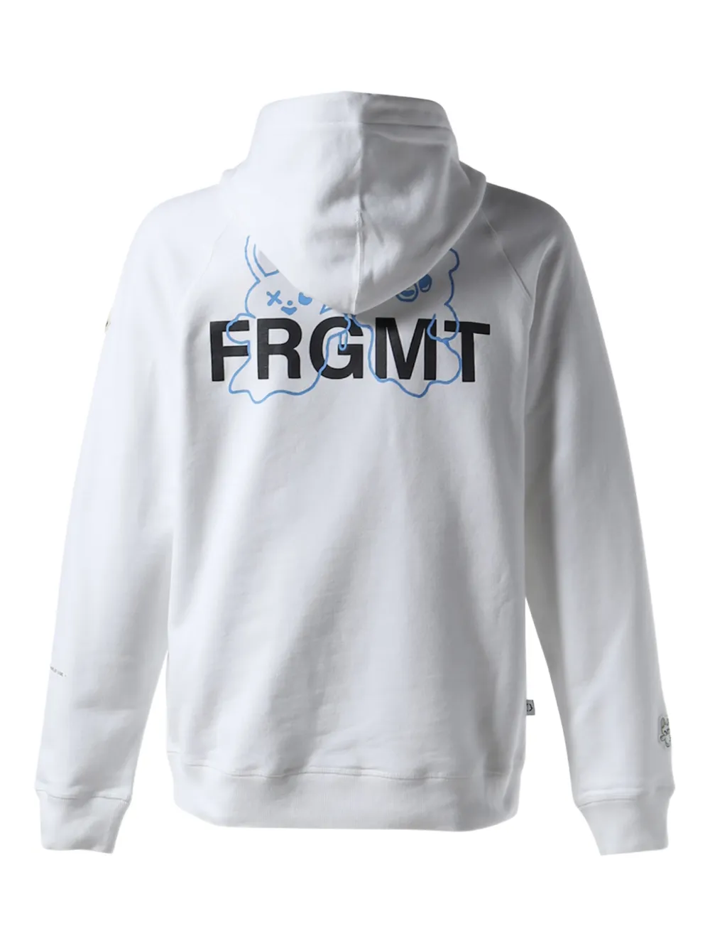 Moncler x FRGMT Cartoon Logo cotton hoodie - Wit
