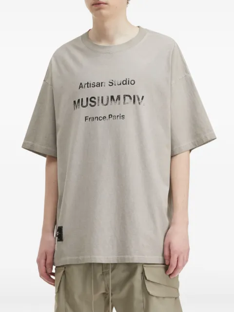 Musium Div. graphic-print oversized T-shirt