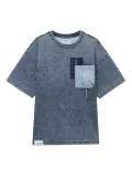 Musium Div. patch-pocket denim T-shirt - Blue