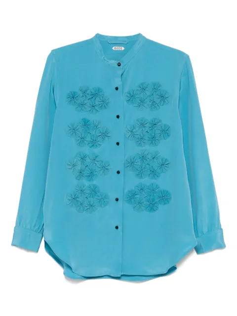 BODE camisa con aplique floral