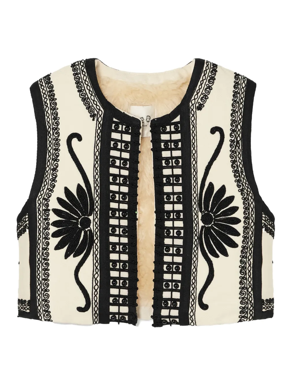 Sea Ambrose Soutache gilet Beige