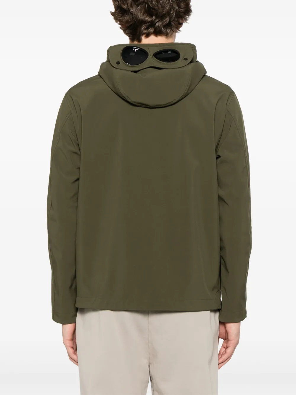 C.P. Company Jack met Goggles-detail Groen