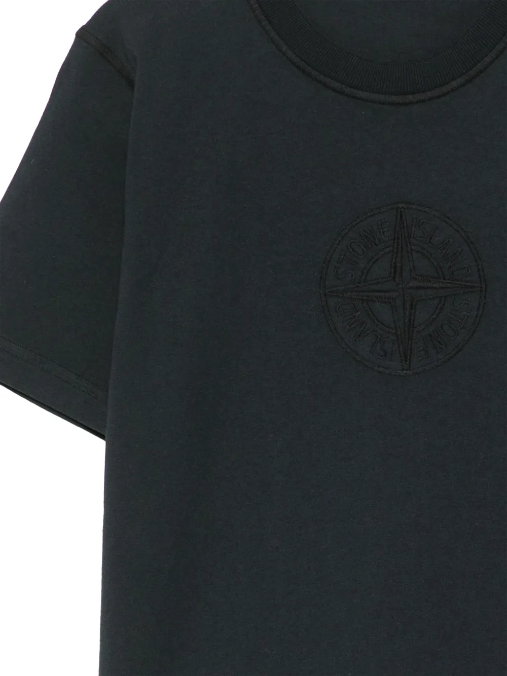 Stone Island Junior Katoenen T-shirt Blauw