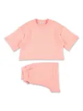 Il Gufo elasticated-waist short set - Pink