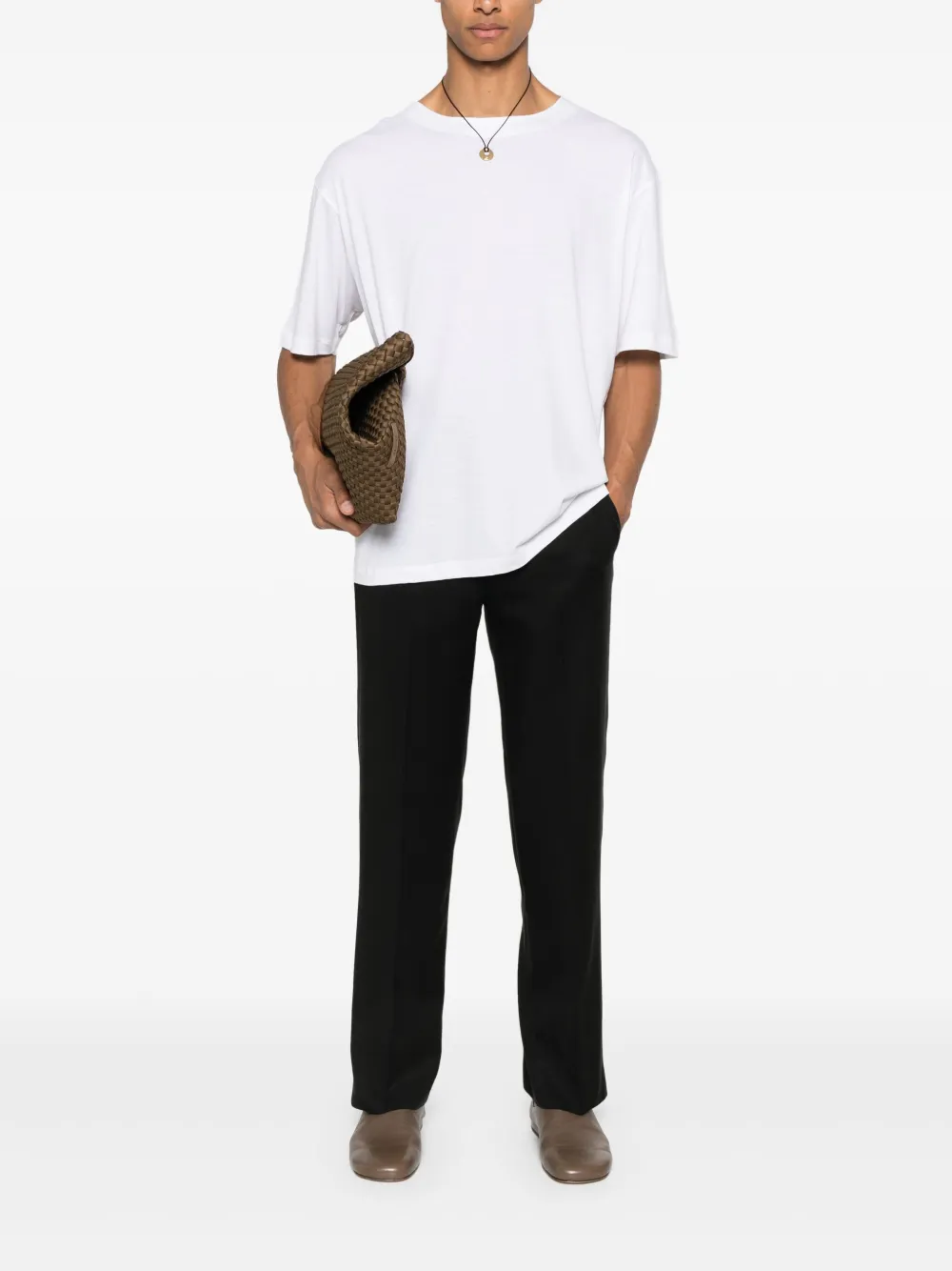 Germano 1952 concealed-fastening pants - Zwart