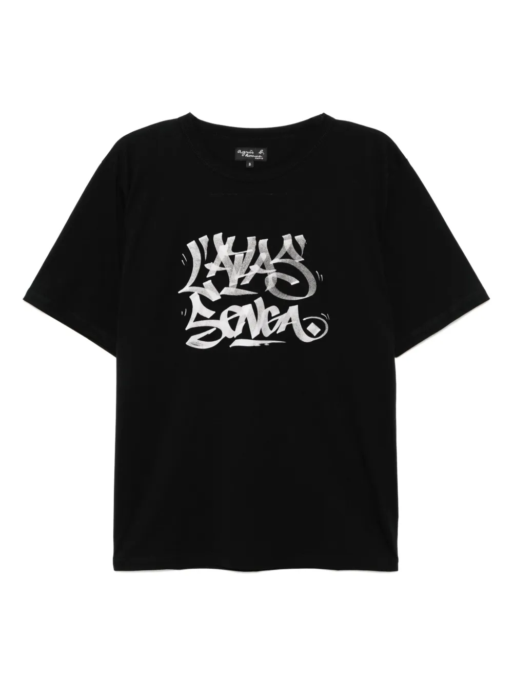 agnès b.  playera con estampado gráfico | negro | Image 1