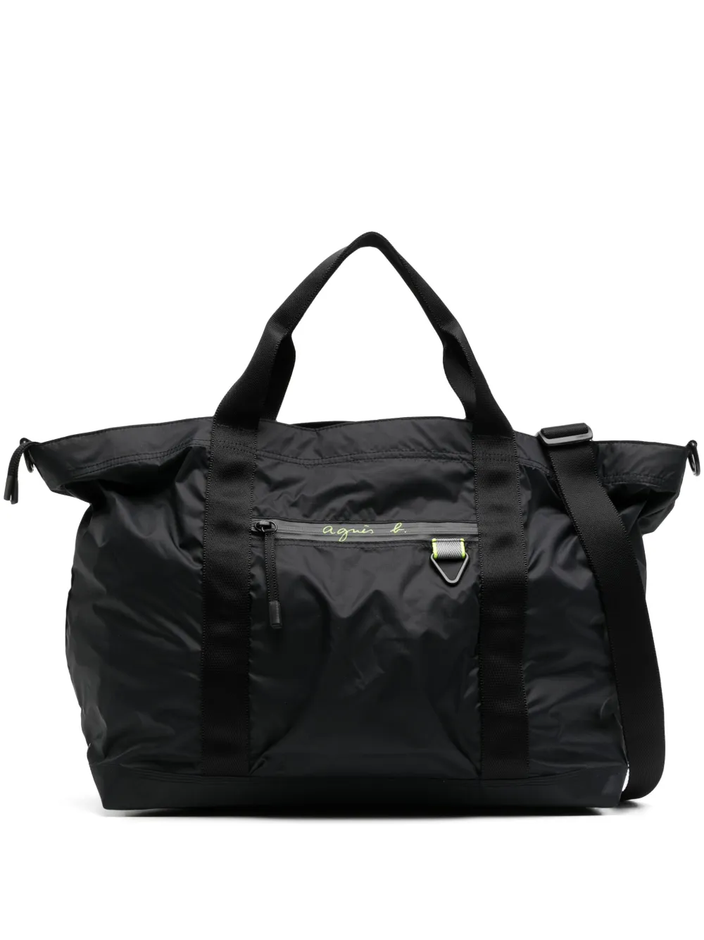 agnès b.  logo-print tote bag | Black | Image 1