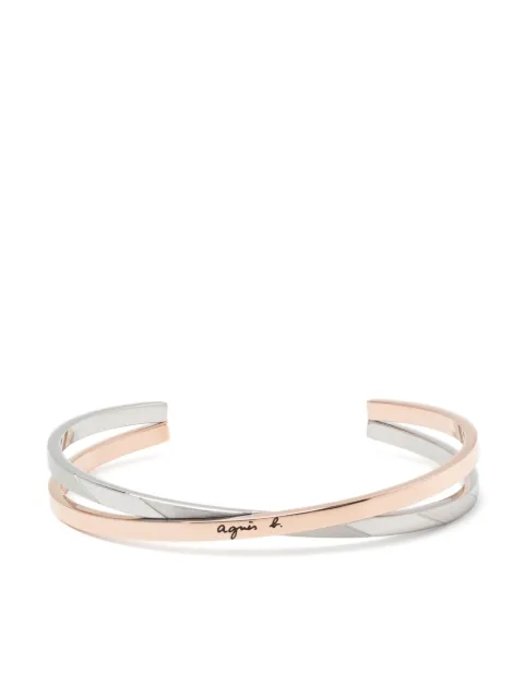 agnès b.  logo couple bracelet