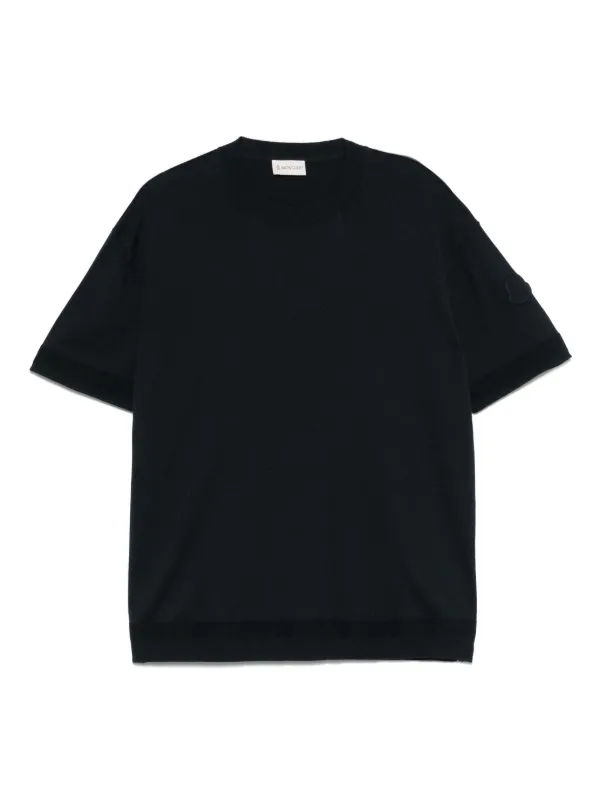 Moncler ニット Tシャツ | ブルー | FARFETCH JP