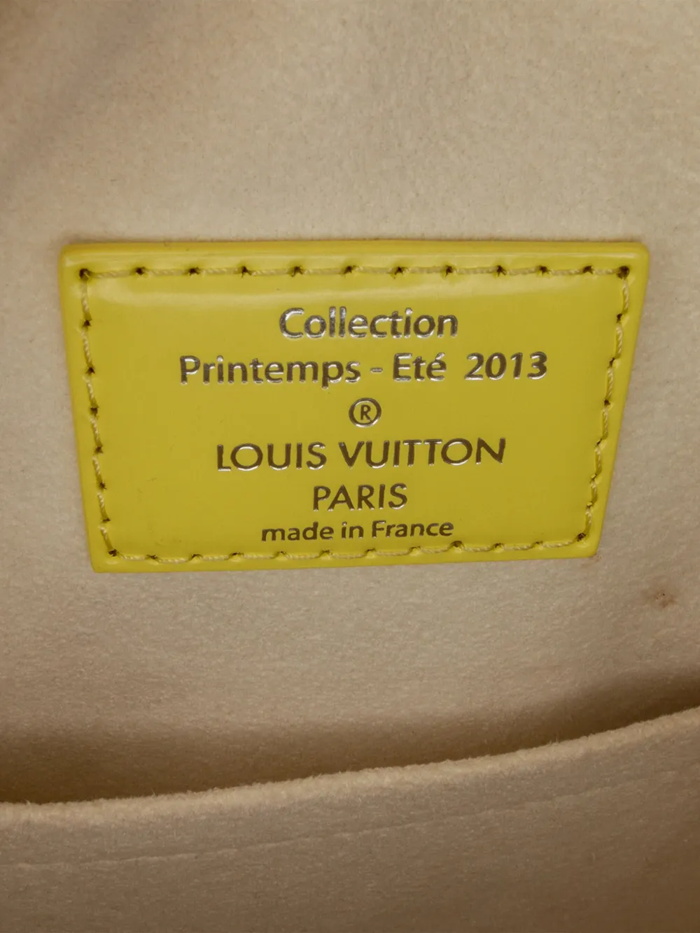 Pre-owned Louis Vuitton 2013 Damier Facette Speedy Cube Pm Satchel In 黄色
