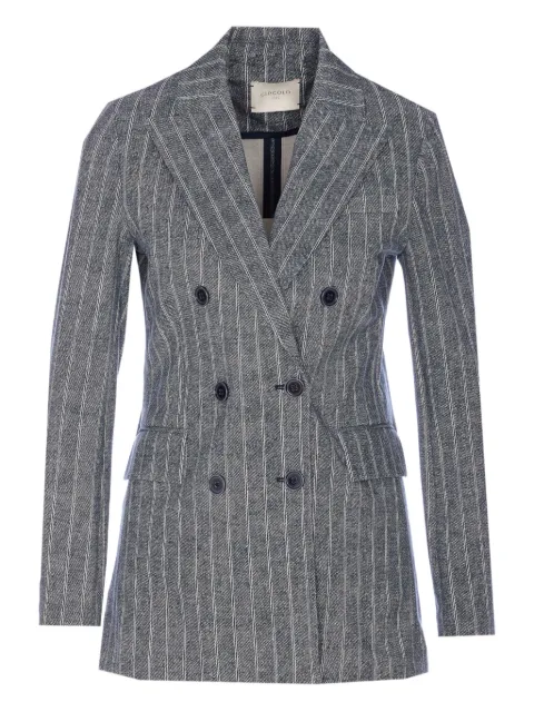 Circolo 1901 pinstriped double-breasted blazer