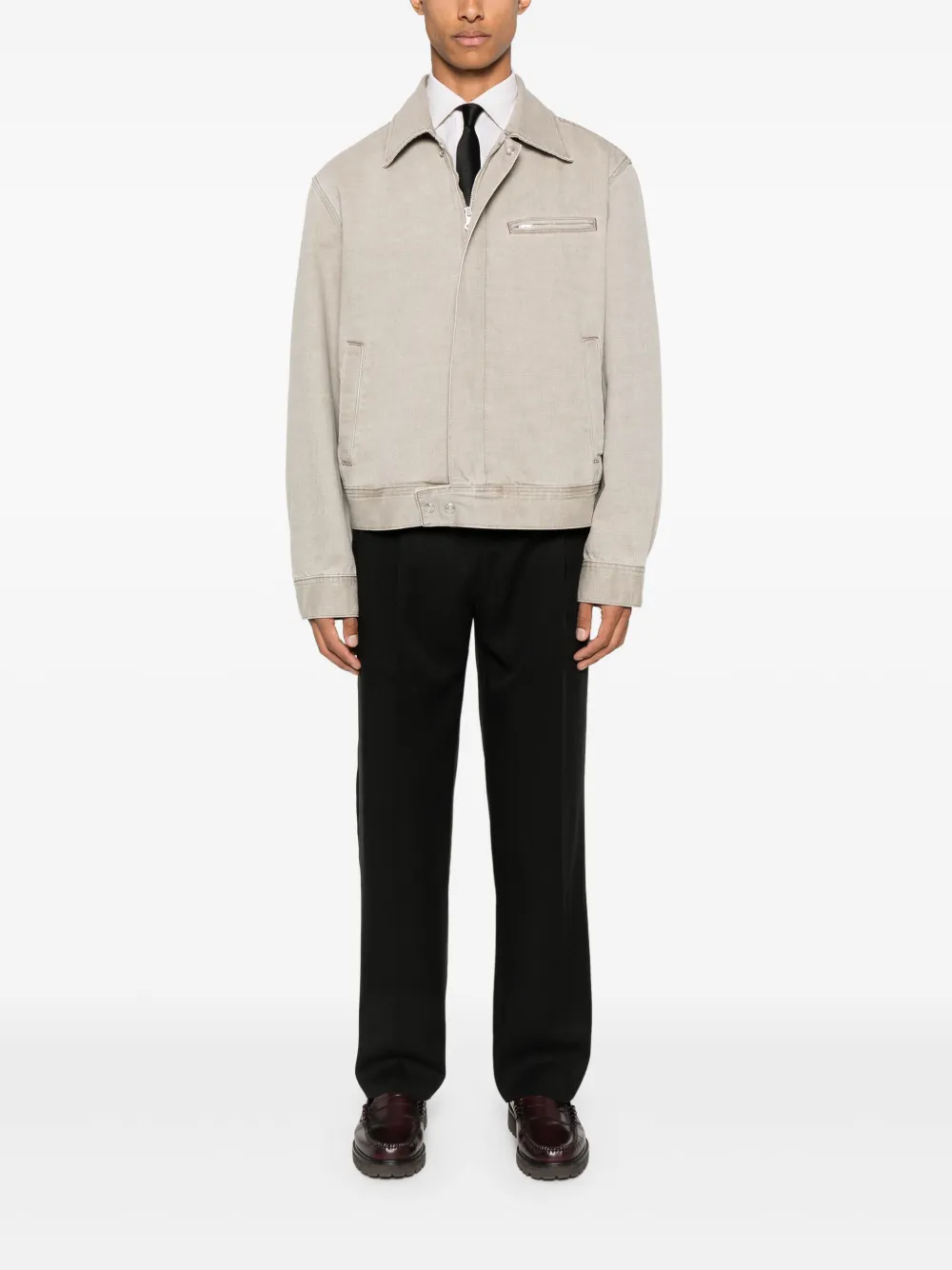 Germano 1952 pleated trousers - Zwart
