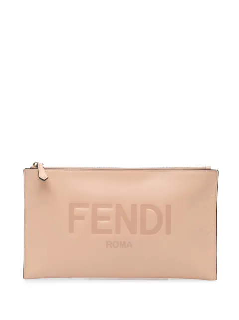 Fendi Pre-Owned bolsa de mano Leather Roma Zip 2010-2024