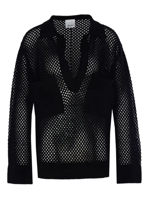 Allude mesh detail oversized top