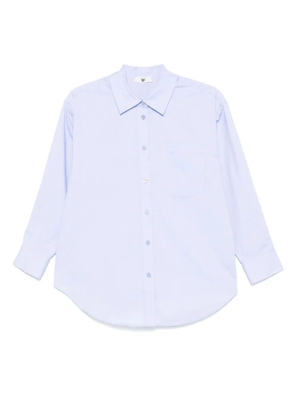 TWINSET LOGO-PLAQUE SHIRT
