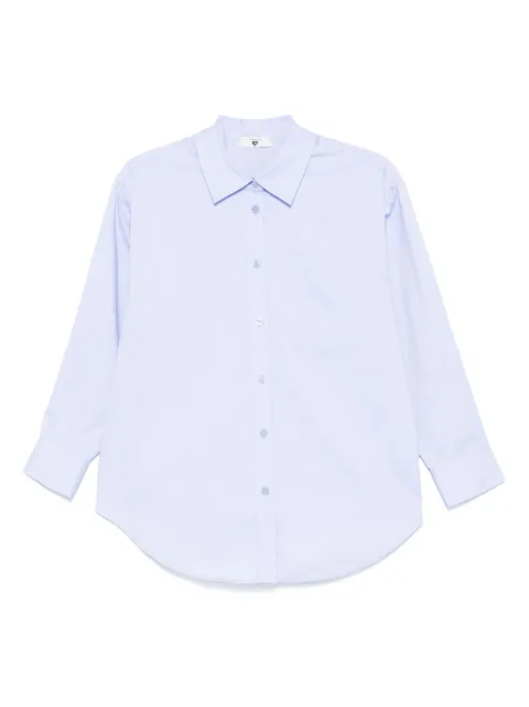 TWINSET logo-plaque shirt