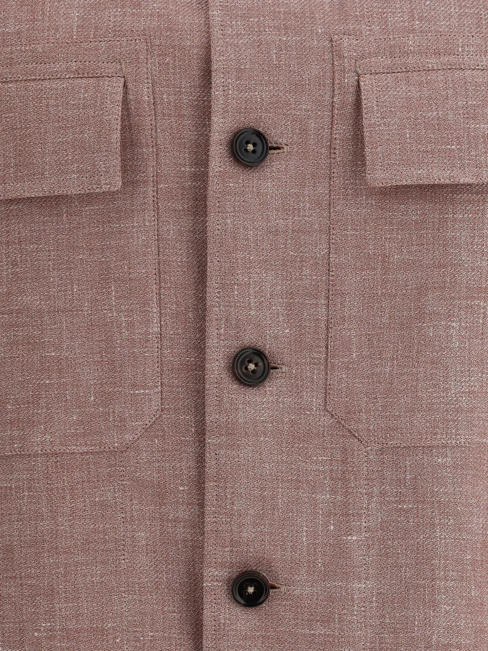 Zegna Shirtjack met klepzak Roze
