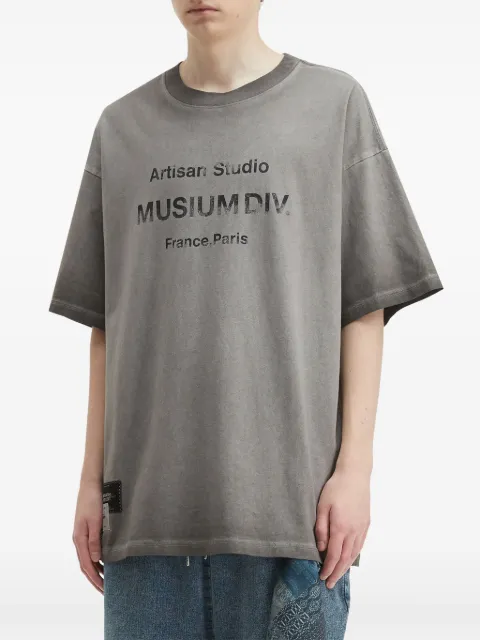 Musium Div. graphic-print oversized T-shirt