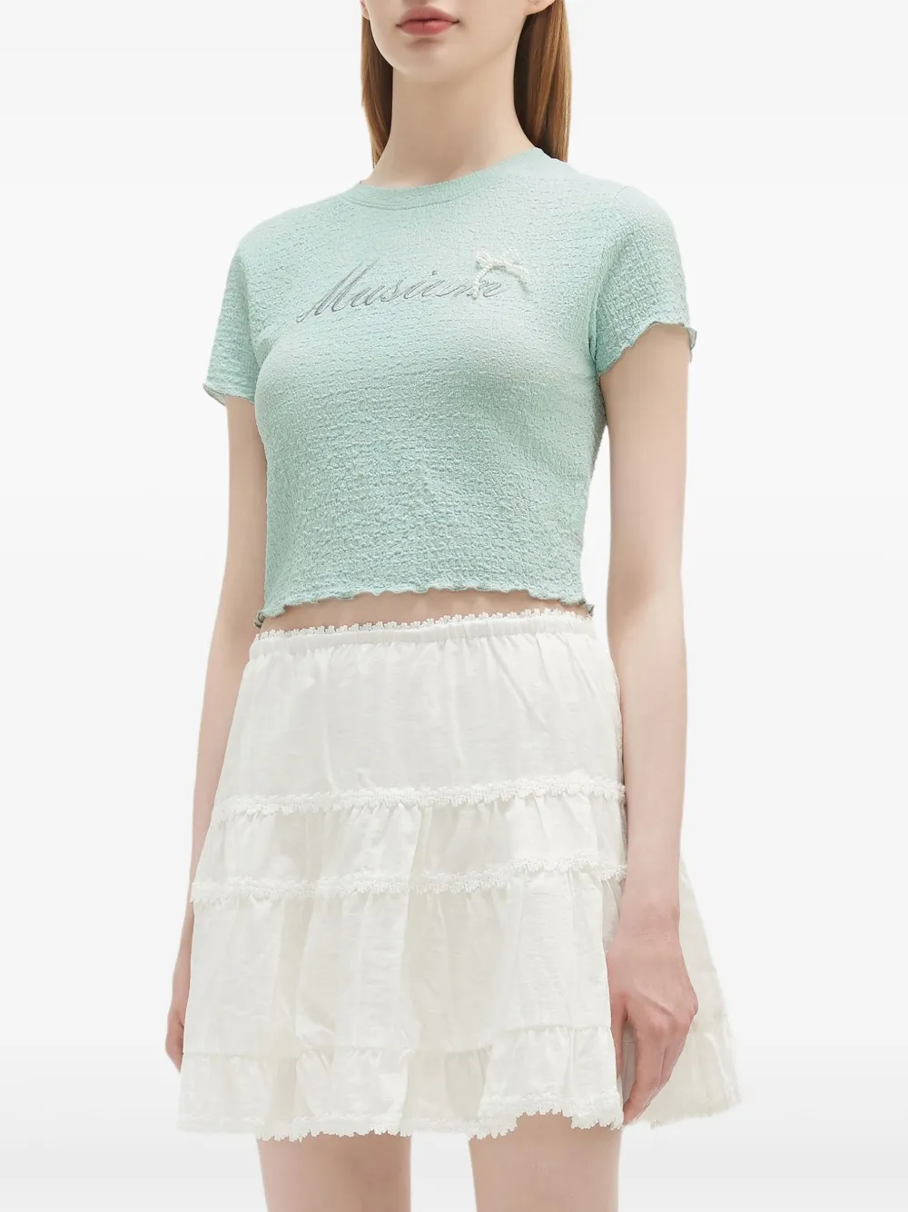 Musium Div. Cropped top Blauw