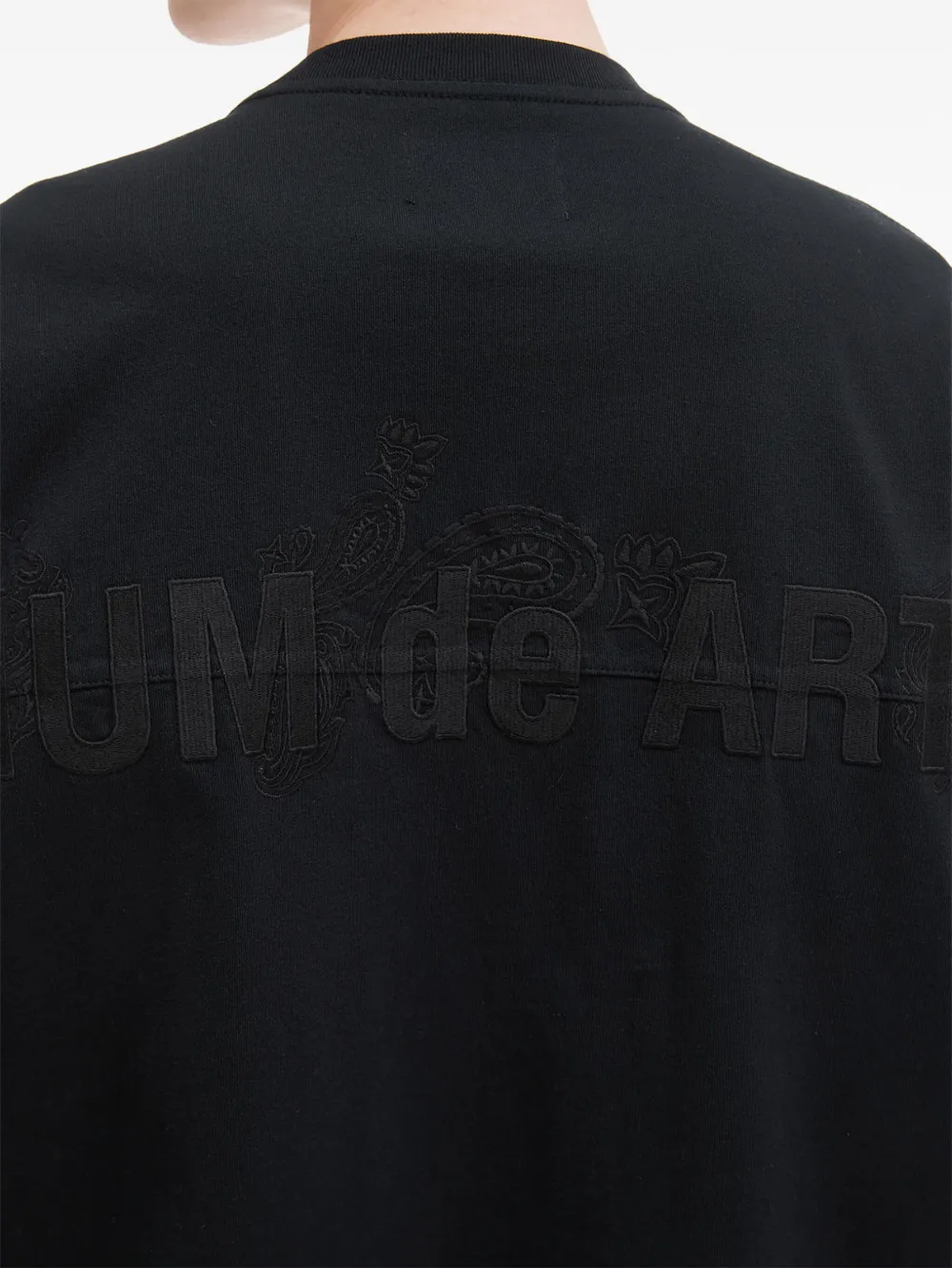 Musium Div. Oversized T-shirt met zak Zwart