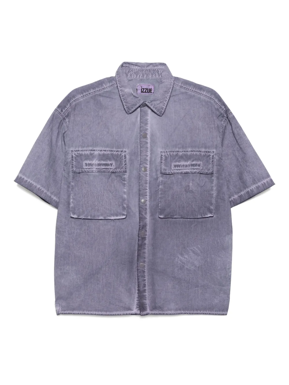izzue camisa con logo bordado | morado | Image 1