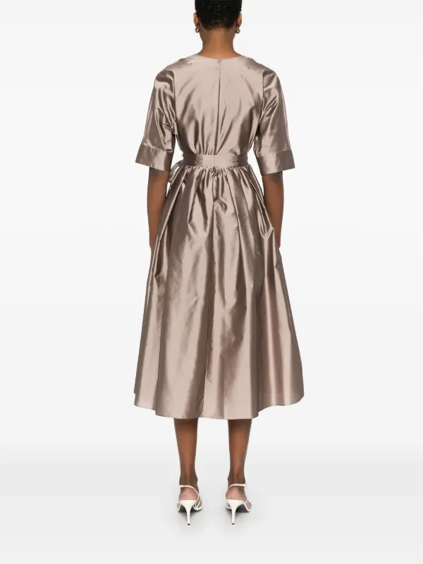 ワンピース S Max Mara SS25 'Viola' dress (2519221063600 002) S Max Mara Viola Midi Dress | Brown | FARFETCH