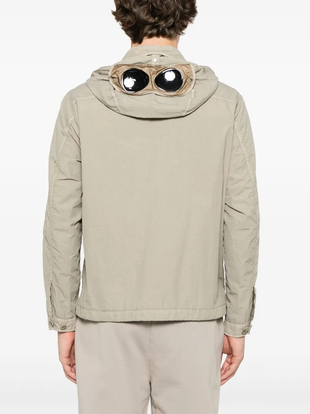 C.P. Company Jack met Goggles-detail Groen