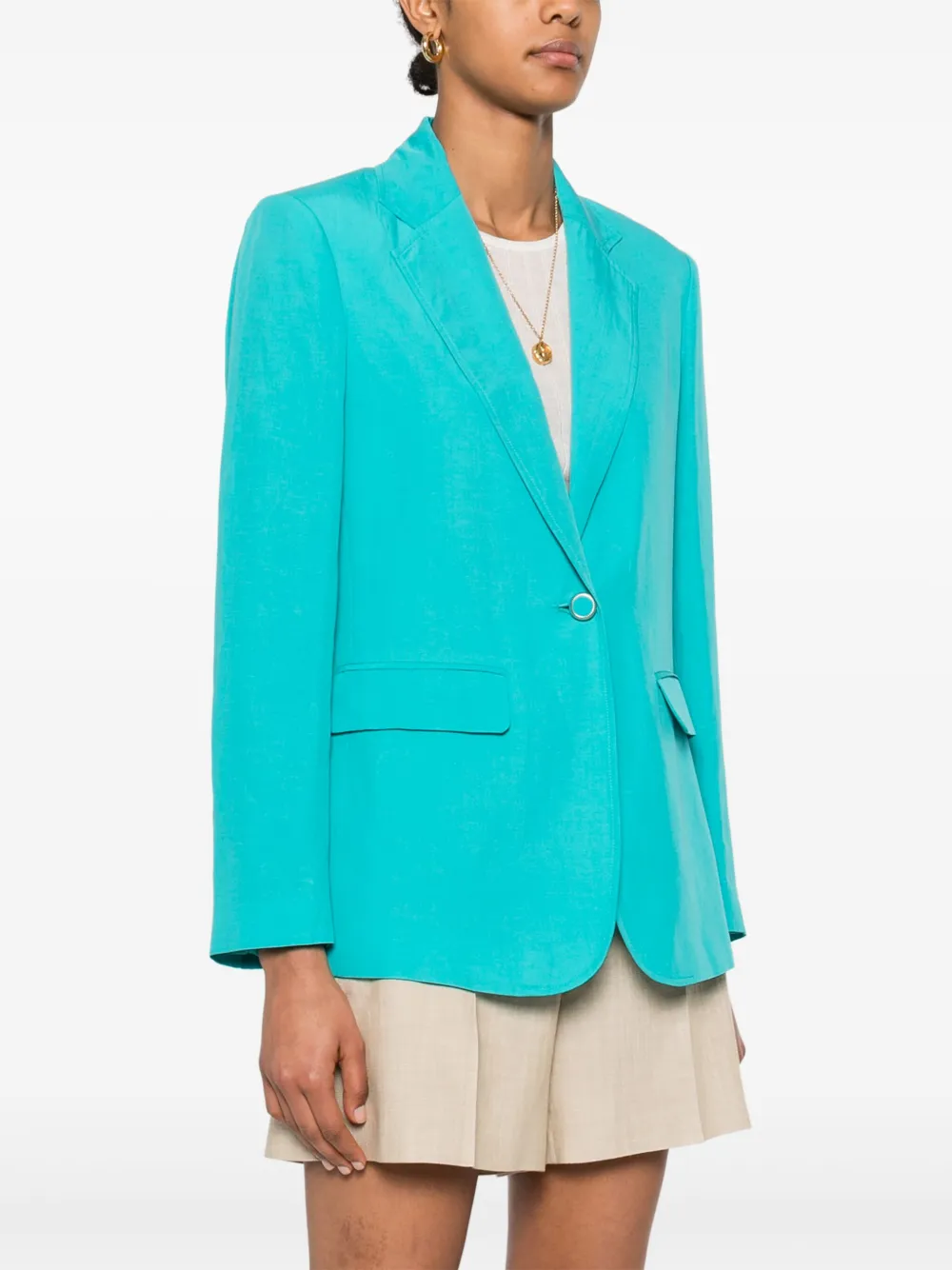 LIU JO Blazer met enkele rij knopen Blauw