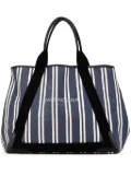 Balenciaga Pre-Owned 2017-2024 Canvas Striped Navy Cabas M tote bag - Blue