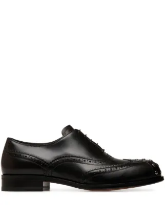 Bally Men\'s Black Studded Leather Oxford Shoes Bally SHABEL Studs Oxford, Black – CULTSTATUS main image 3