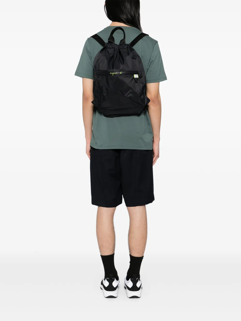 agnès b.  logo-print backpack | Men | Image 2
