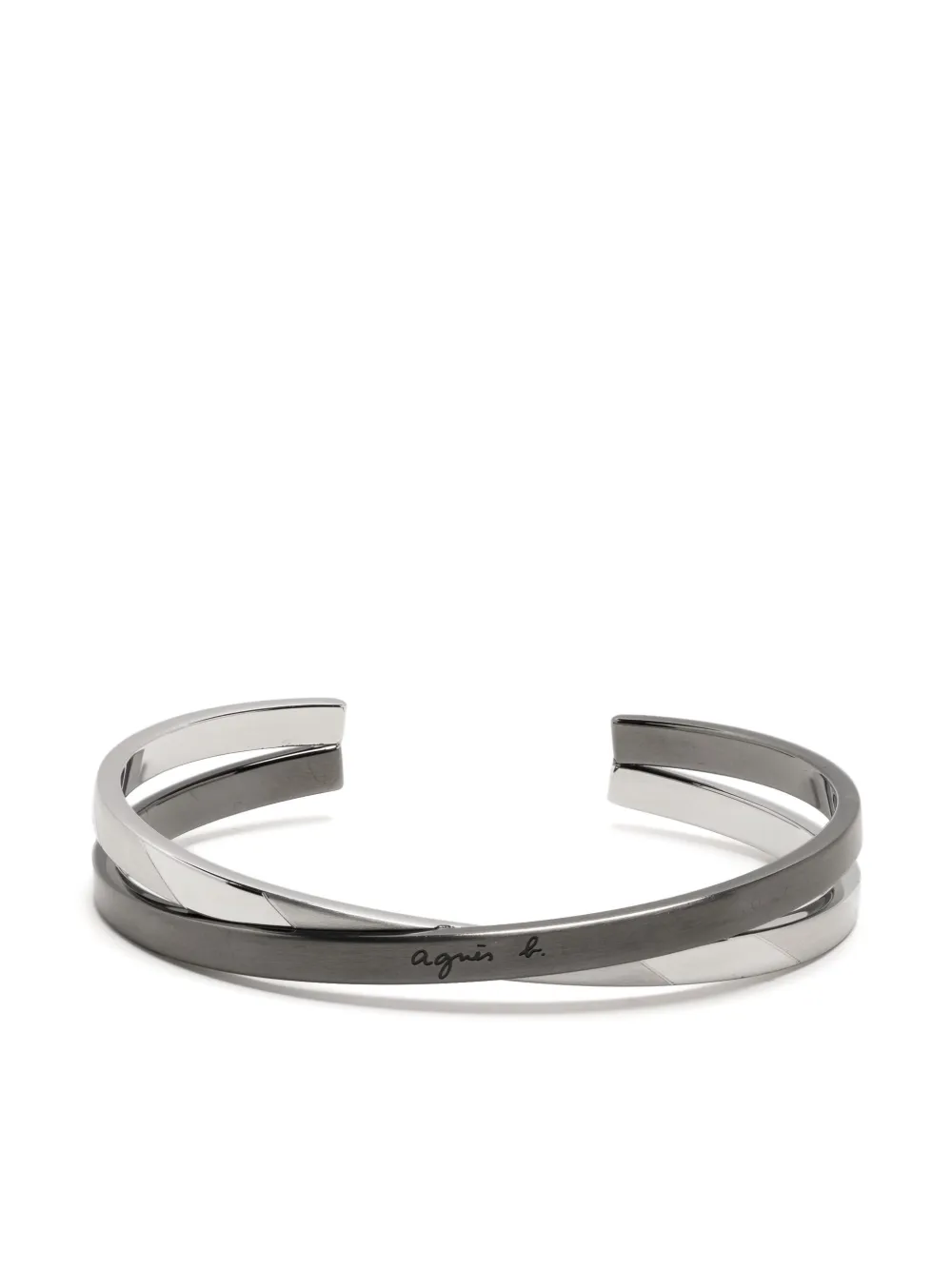 agnès b.  pulsera con logo | plateado | Image 1
