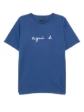 agnès b. printed T-shirt - Blue