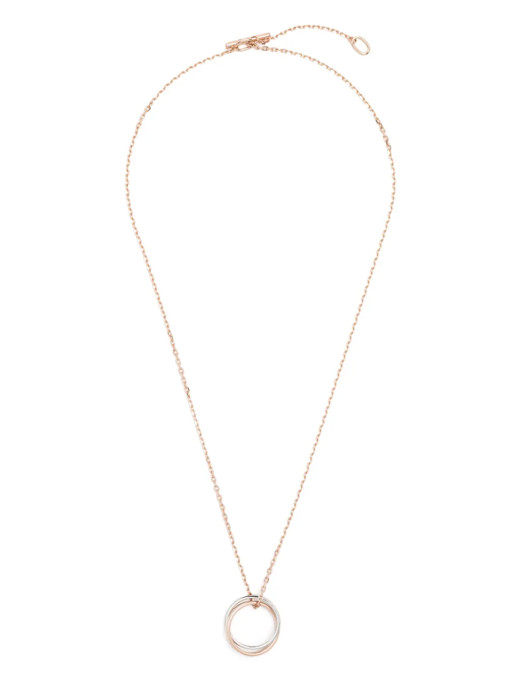 Agnès B. Logo Couple Necklace In Pink