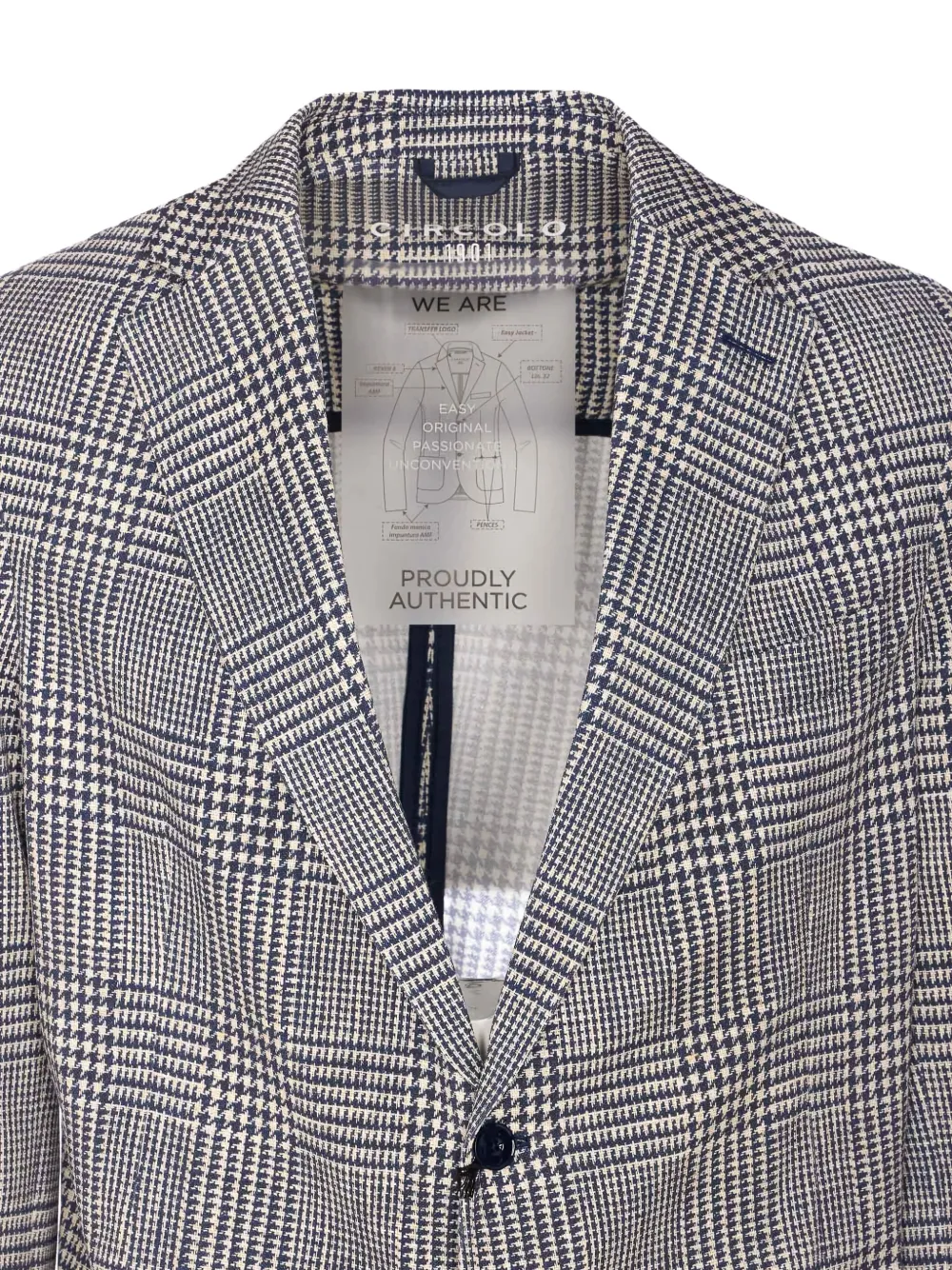 Circolo 1901 Geruite blazer Grijs