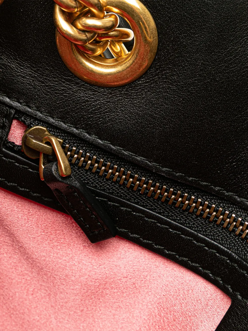 Gucci Pre-Owned Borsa a spalla GG Marmont Matelasse media in pelle con catena 2016-2024 | Image 6