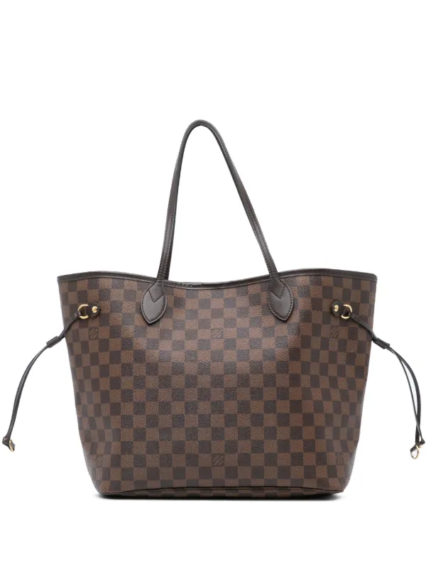 Louis Vuitton Pre-Owned 2018 ダミエ エベヌ ネヴァーフル MM トート 