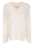 Allude V-neck sweater - White