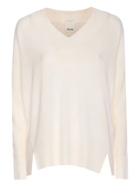 Allude suéter con cuello en V