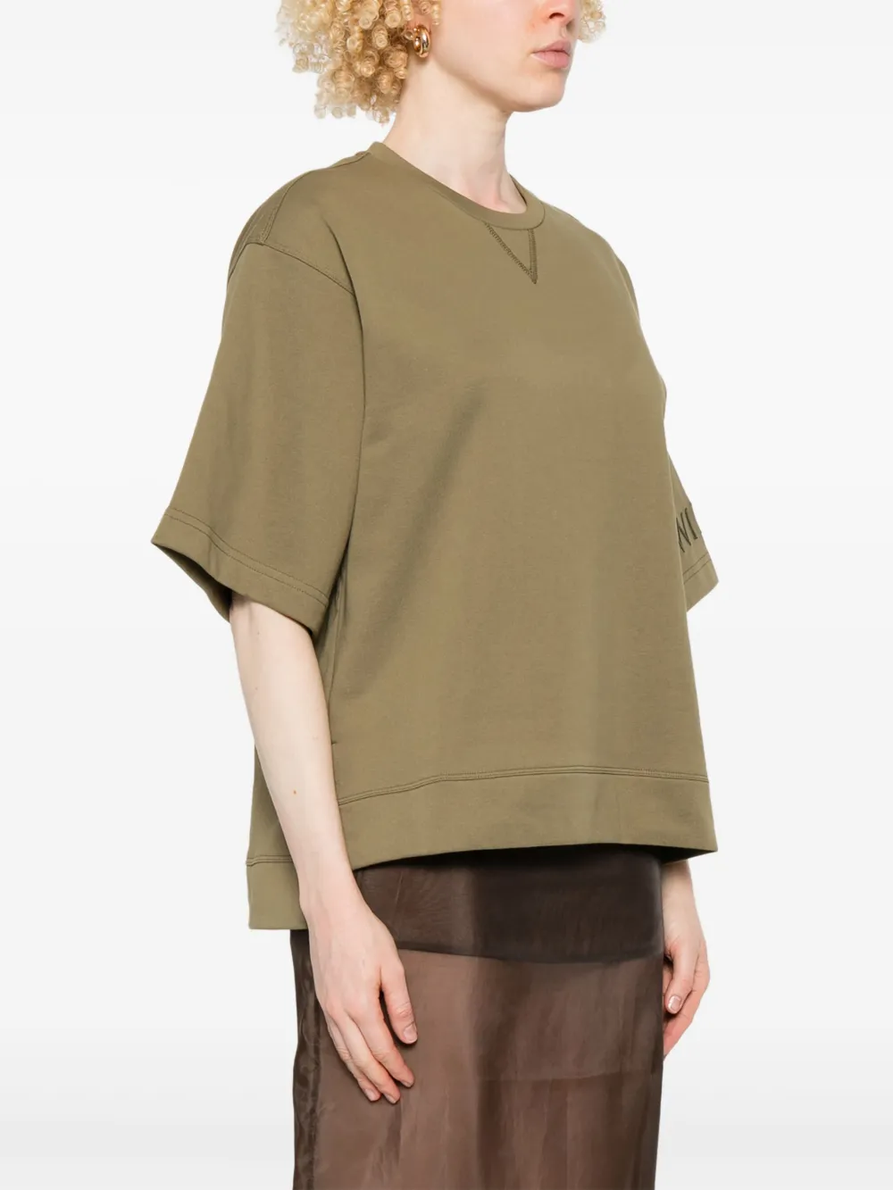 TWINSET EMBROIDERED-LOGO T-SHIRT