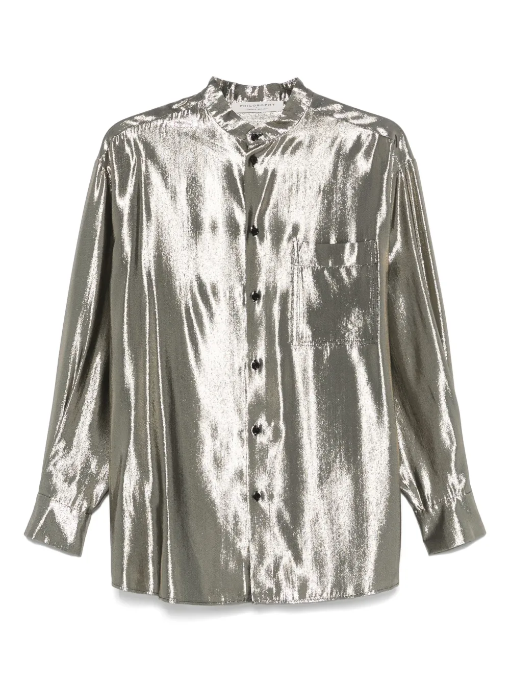 Philosophy Di Lorenzo Serafini lamé shirt Goud