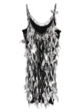 Rabanne metallic-leaf mini dress - Silver