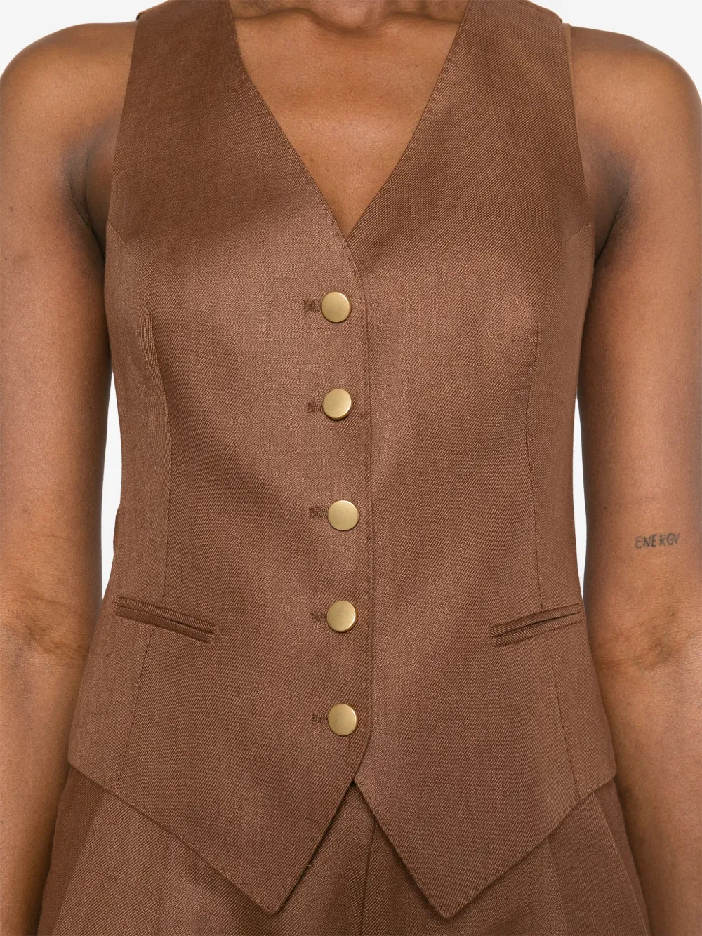 Tagliatore Gaelle gilet Bruin