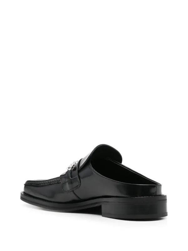 Martine Rose Square Toe Mules | Black | FARFETCH HK
