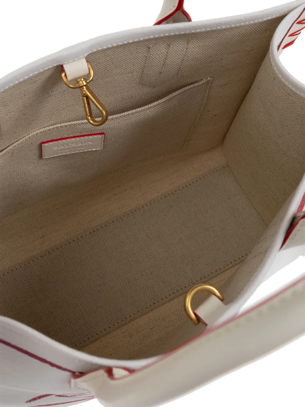 Balmain Shopper met logoprint Wit