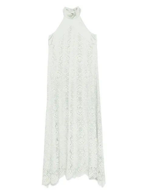 D.Exterior lace maxi dress