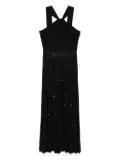 D.Exterior sequin-embellished maxi dress - Black