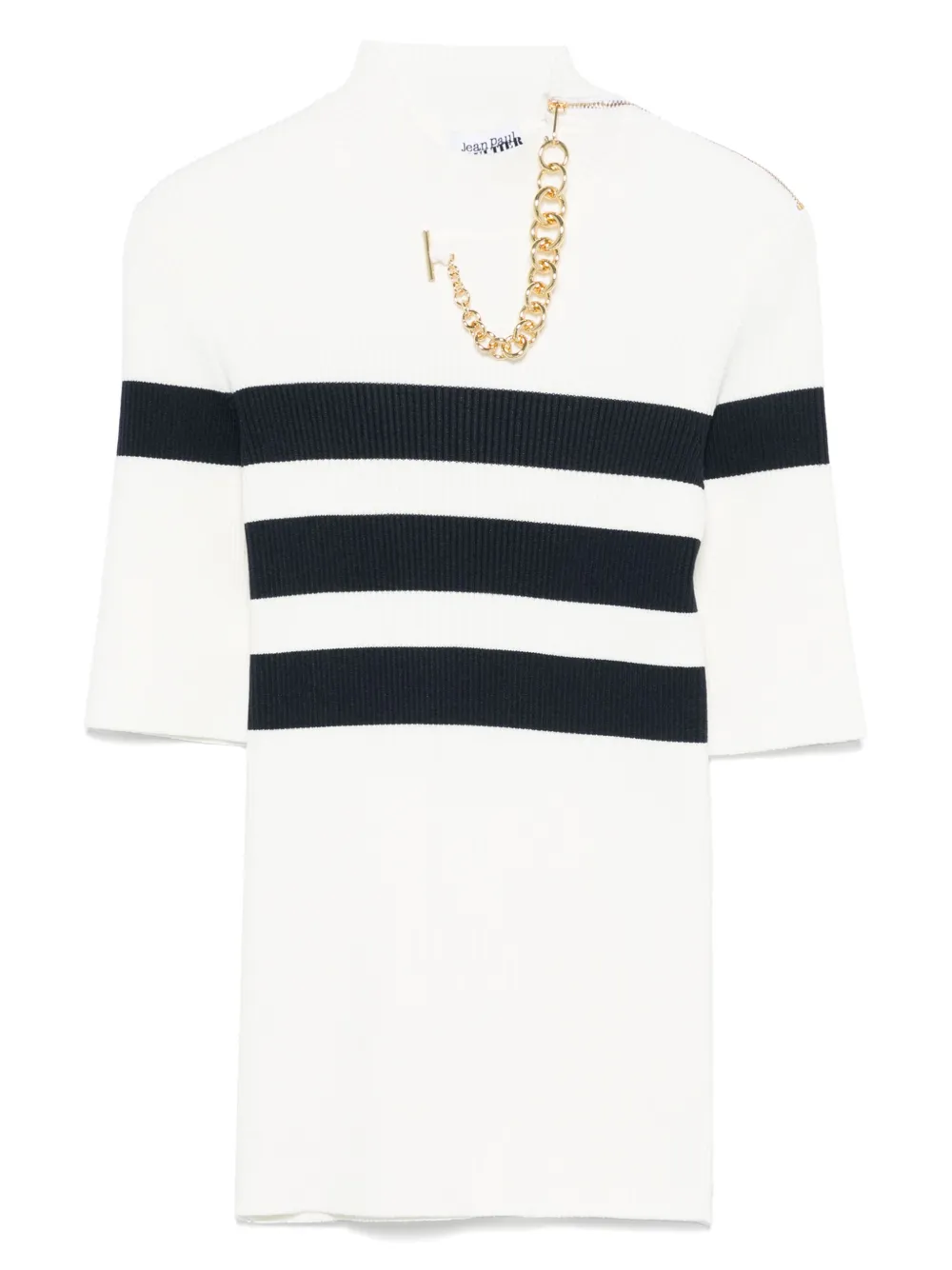 Jean Paul Gaultier ファインリブ Tシャツ - ホワイト Jean Paul Gaultier ファインリブ Tシャツ - ホワイト