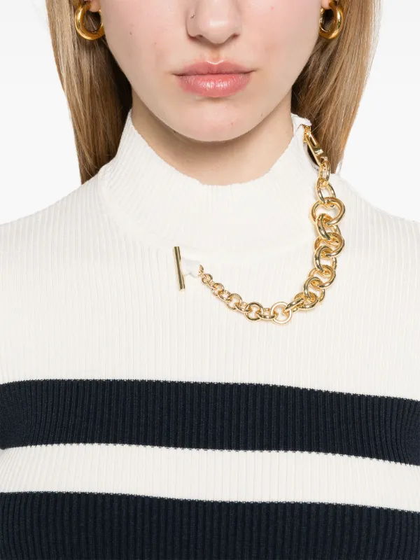 Jean Paul Gaultier ファインリブ Tシャツ | ホワイト | FARFETCH JP Jean Paul Gaultier ファインリブ Tシャツ | ホワイト | FARFETCH JP