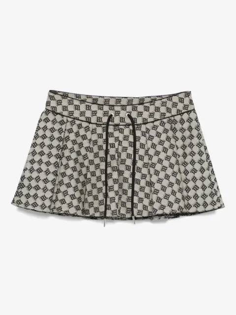 MISBHV minijupe à motif monogrammé en jacquard